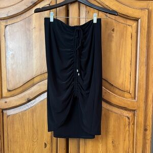 White House Black Market Black Ruched Pencil Skirt